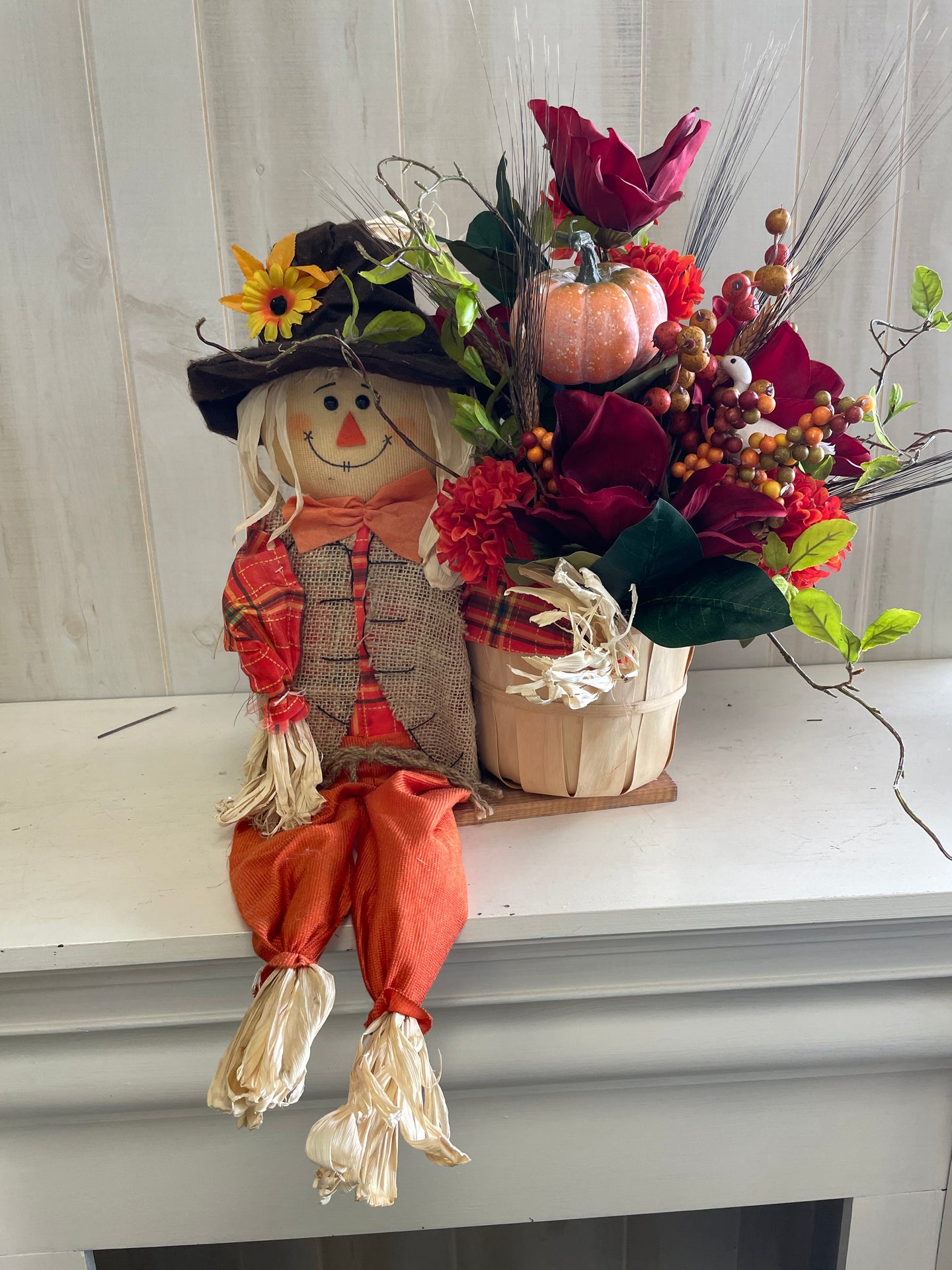 Autumn steps scarecrow